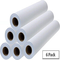 Q-Connect Plotter Paper 914mm x 50m KF17980 Pack of 6